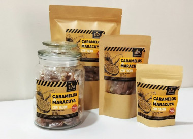 Caramelos de maracuyá con yacón